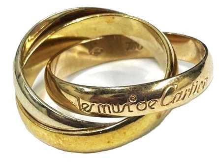 カルティエ買取 750 トリニティ リング